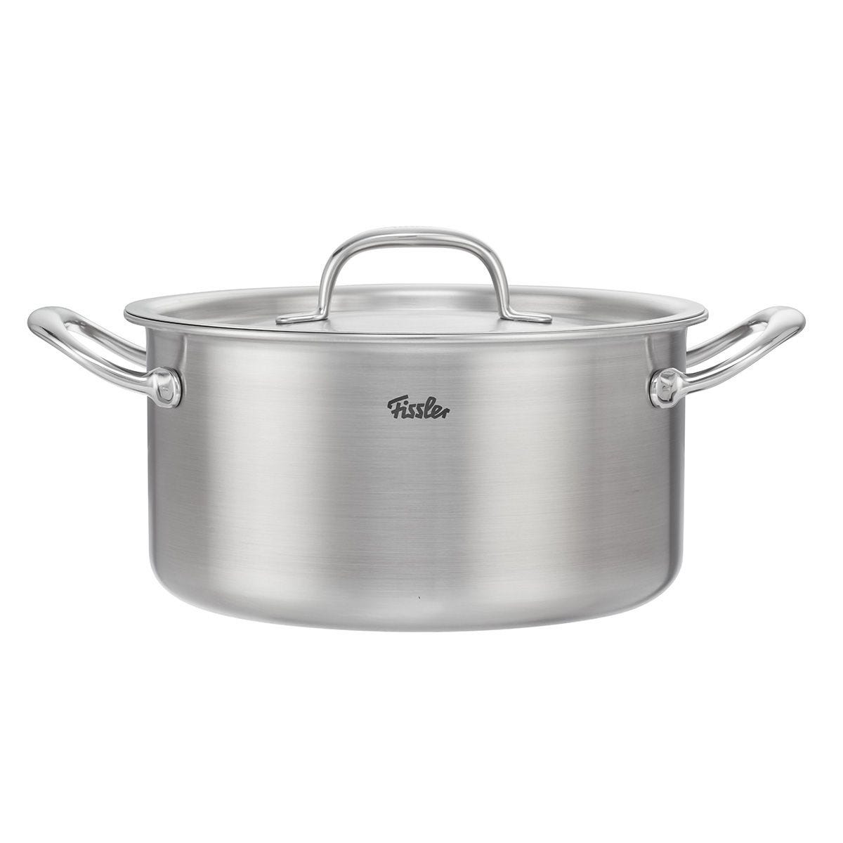 9.5 Inch, 6-Quart, 5 Ply Stockpot with Lid & Measurement Markers
