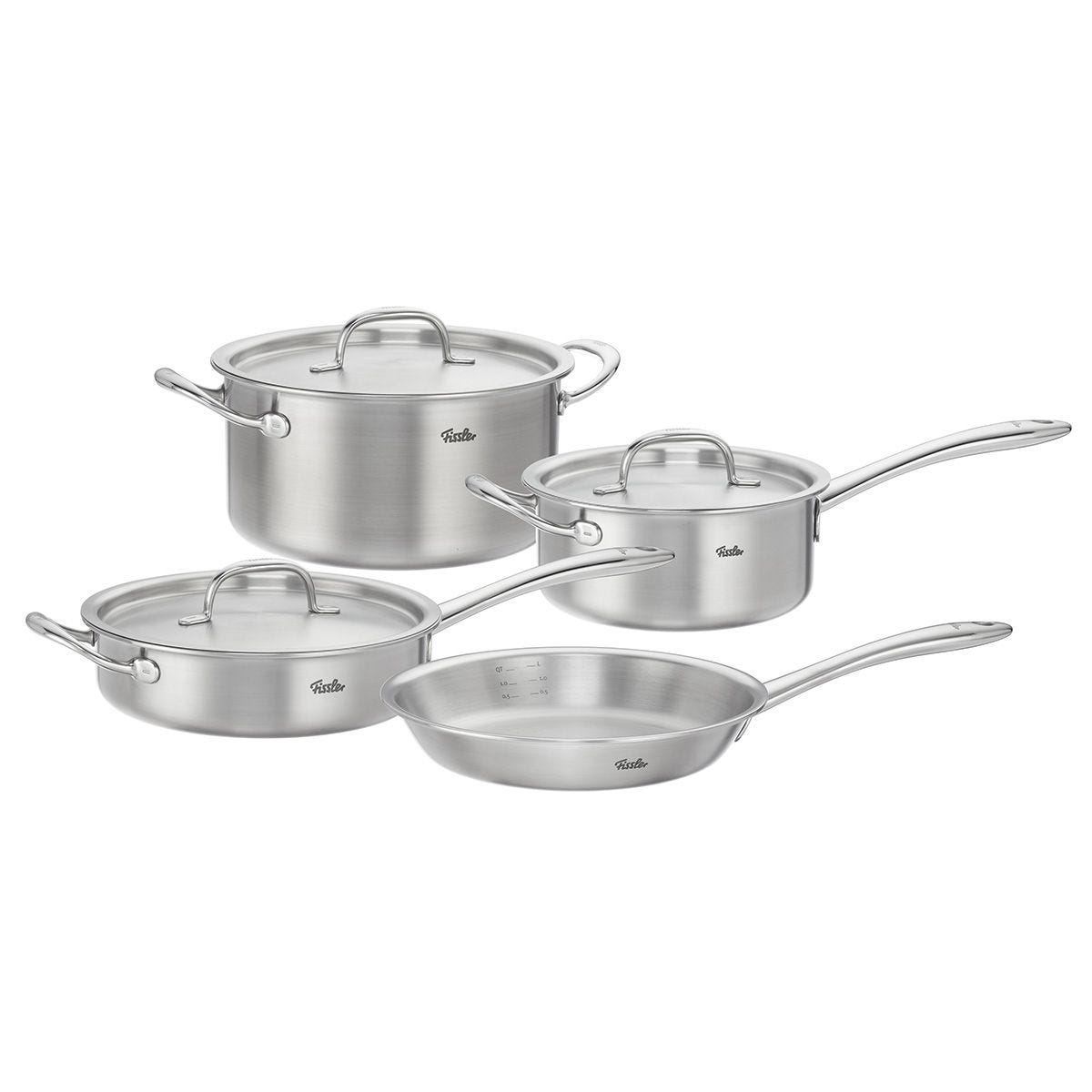 7-Piece 5 Ply Stainless Steel Cookware - German Made Durability